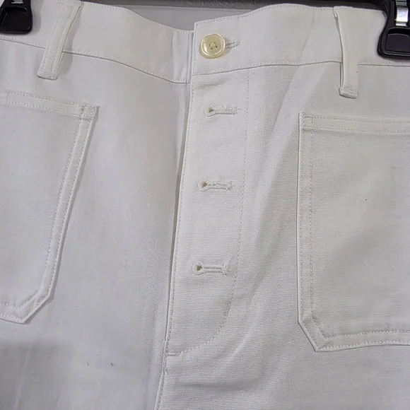 Lauren Ralph Lauren Cream Flare Leg Trousers - Picture 2 of 5